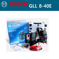 [BOSCH]레이저레벨기GLL8-40E 수평계 레이저 수광기포함 풀세트 독일명품 레이저 보쉬 정품