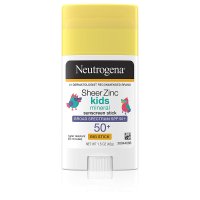 [Neutrogena Sheer Zinc Oxide Kids Mineral Sunscreen Stick] 뉴트로지나 쉬어 지크 키즈 SPF 50+ 선크림 스틱 1.5oz(42g)