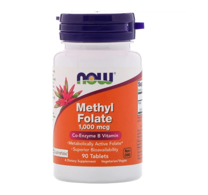 <b>Now Foods 메틸 엽산</b> 1,000mcg 90타블렛 활성 폴레이트