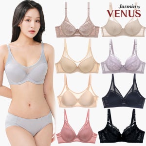 비너스 빅사이즈 브라 C컵 D컵 E컵 F컵 4XL 큰컵 빅브라 인견 메쉬 노와이어 홑겹 몰드 속옷