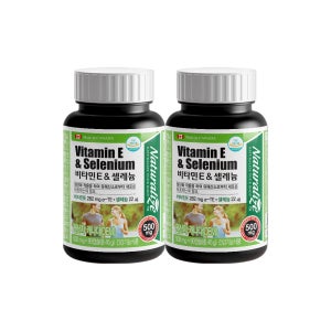 네추럴라이즈 토코페놀 비타민E 셀레늄 토코페롤 90캡슐, 2개