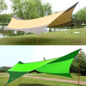 헥사 타프 스크린 렉타 폴대 세트 캠핑용 그늘막 사각 대형 차광막 방수 차박 텐트 용품