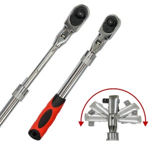 길이조절 플렉시블 라쳇 라쳇핸들 자동 굴절 라체트 복스대 복스렌치 1/2 HL-048