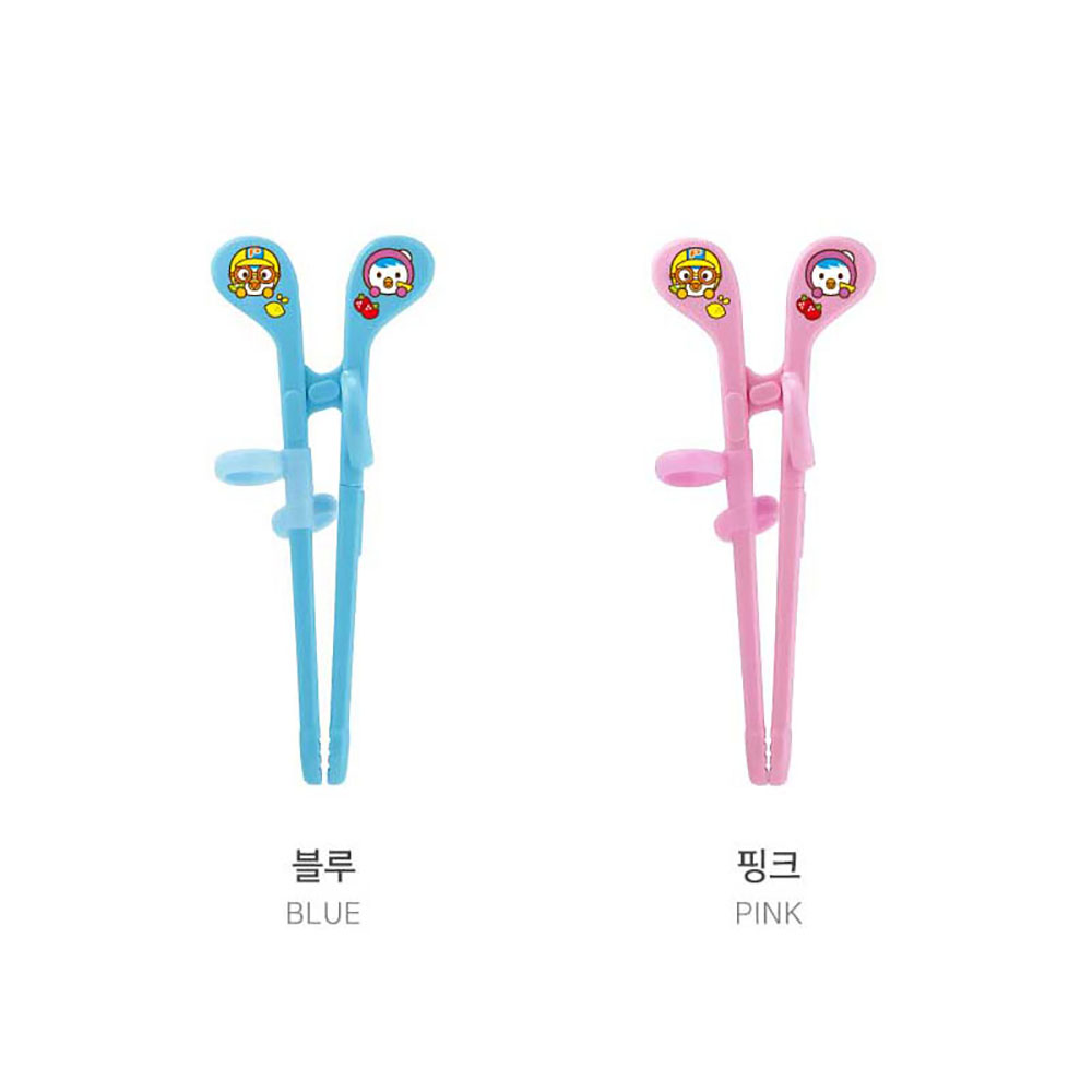 에디슨 뽀로로 미니 젓가락 블루 핑크 1개