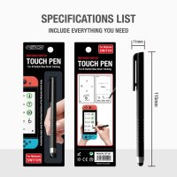 1개 미니 실리콘 펜 헤드 스타일러스 펜 게임 콘솔 화면 터치 펜 닌텐도 스위치/휴대폰/태블릿 PC