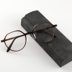 7g 국산 초경량 울템 다각 동글이 안경테 뿔테안경 블루라이트차단 변색렌즈 남자 여자