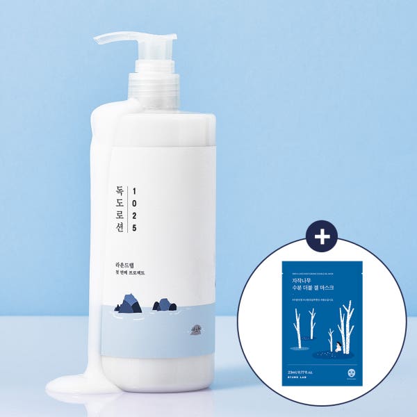 [슈퍼적립 10%] 라운드랩 1025 독도 로션 대용량 400ml (+자작 겔 마스크 1매)