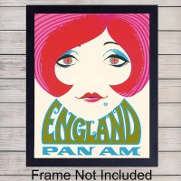 빈티지 레트로 아트 인테리어 영화 카페 팝아트 벽데코 포스터, England Pan Am