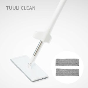 튤리 클린 세척이 쉬운 베이직 밀대걸레 + 밀대패드 2P