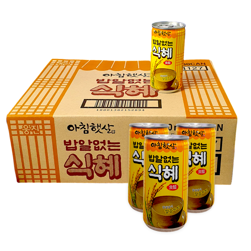 웅진 아침햇살 밥알없는 식혜 캔음료 식혜음료