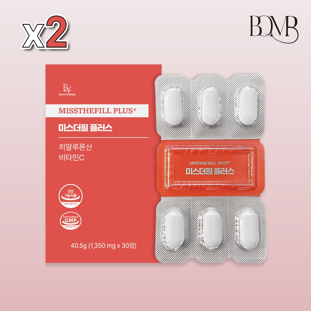 먹는 히알루론산 건강기능식품 미스더필플러스 30정, 2개