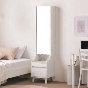 퍼니하우스 소피아 전신거울화장대 수납 미니 좌식 입식 화장대
