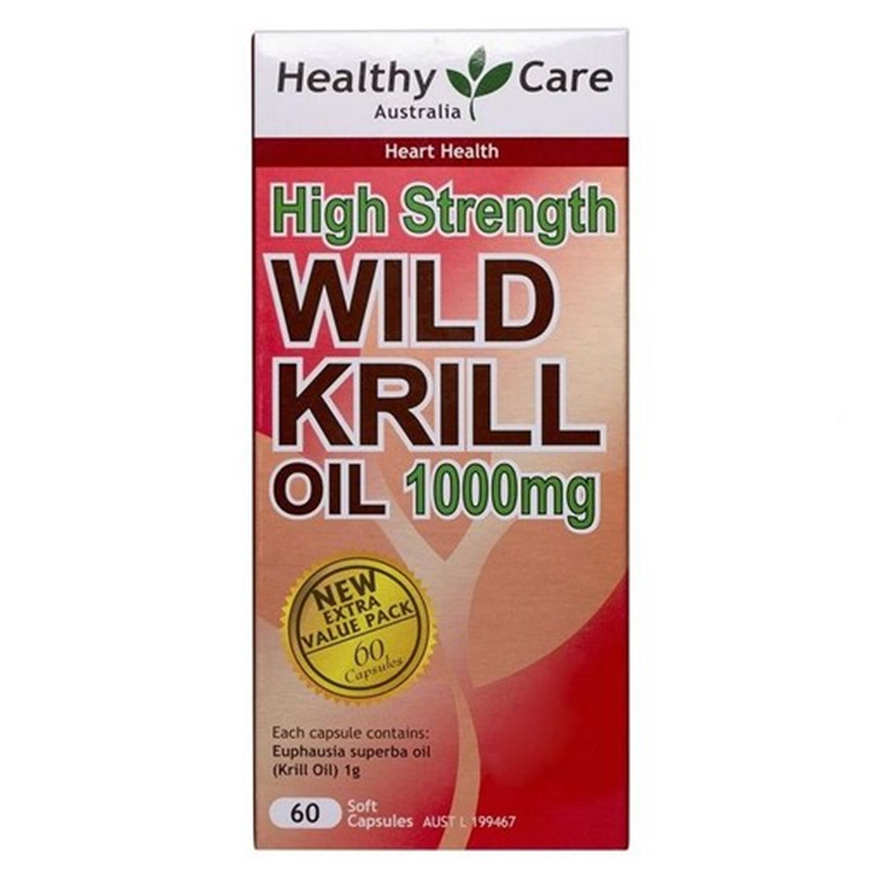 <b>헬씨케어 크릴오일</b> 1000mg 60정 HEALTHY CARE KRILL OIL 1000MG 60C
