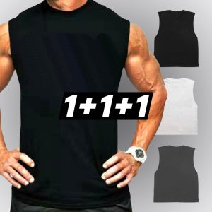 러닝복 헬스나시 헬스복 남자 운동복 트레이닝복 1+1+1
