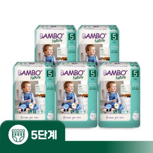 덴마크 친환경 기저귀 밤보그린 팬티형 1박스 5단계(19매x5팩), 95매