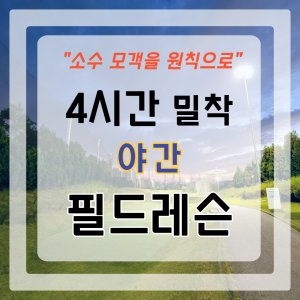 필드레슨 최저가 가성비상품