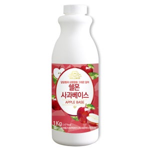 쉘몬 사과 농축액 음료베이스 1kg 에이드 스무디