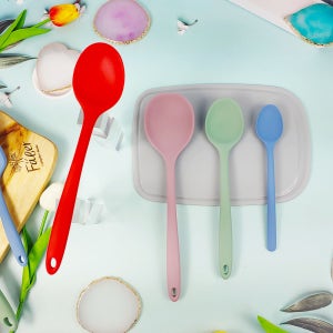 실리콘 스푼 국산 볶음밥 할때도 좋은 식품용 실리콘 숟가락