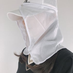 골프 모자 햇빛가리개 부착형 메쉬 UV 자외선차단 얼굴 썬가드 썬캡 썬바이저