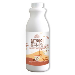 쉘몬 얼그레이 홍차시럽 음료베이스 1kg 밀크티 라떼