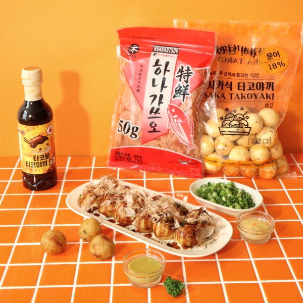 맛붐 타코야끼 재료 50종 타코야키 만들기 세트 믹스 수제 소스 문어 조리기기 도구 레시피