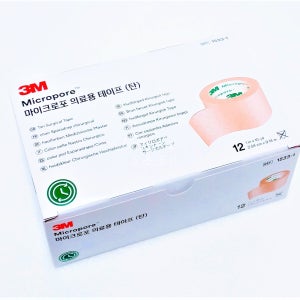 3M 종이반창고 마이크로포어 살색 1인치 12개 1533-1