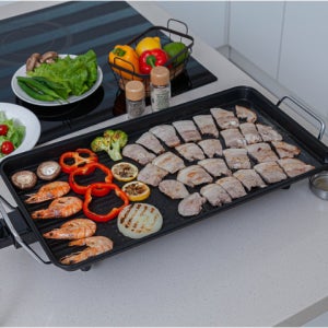 해마루 자이언트 와이드 멀티 그릴대형 HM-1300G 연기안나는 키친아트 전기후라이팬