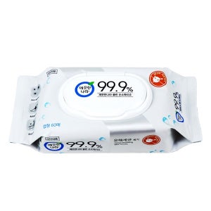 (깨끗한나라) 캡형 99.9% 클린 손소독 티슈 60매입 1팩 물티슈