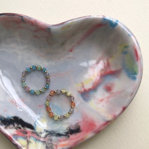 [핸드메이드] 캣츠아이 원석반지 (2color) 묘안석