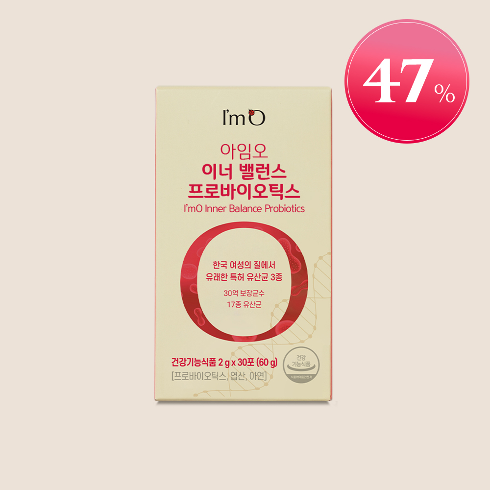 <b>아임오</b> 이너밸런스 프로바이오틱스 질유래유산균 1박스