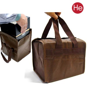 브라운 경옥고가방 10장 부직포 원단 선물 포장 백 가방