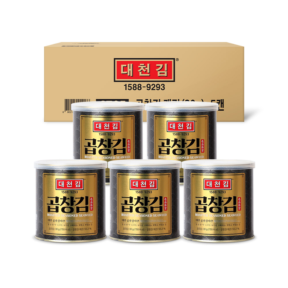 대천김 곱창김 캔김 30g 5캔 (20,910원) (무료)