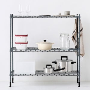 마켓비 RACKEY 900 선반 3단 900900 다크그레이