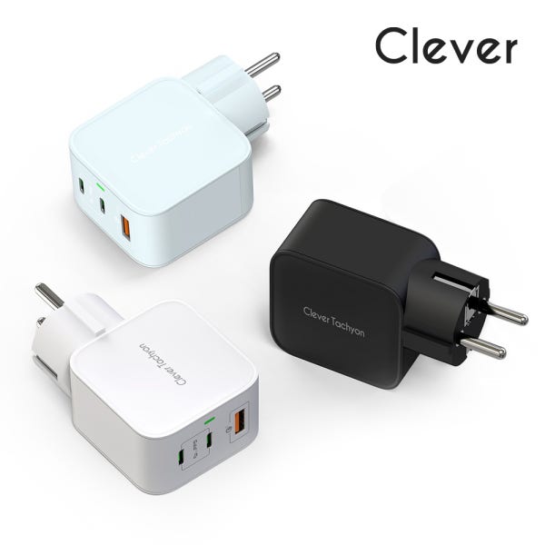 클레버타키온 GaN PD PPS 접지형 75W 고속멀티충전기 초고속충전3.0 G21CA