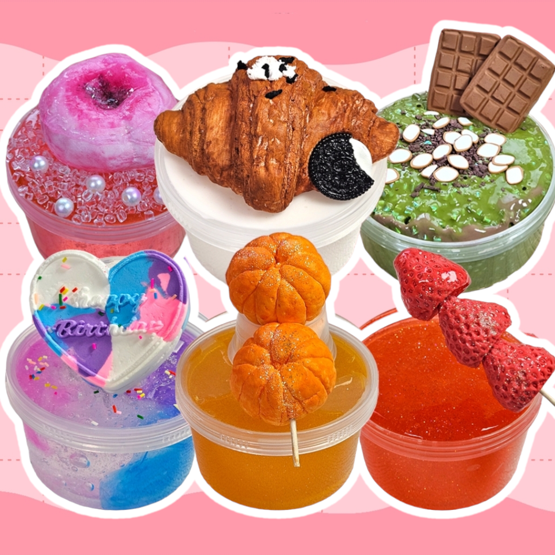 [블리밍슬라임] 안전한 수제 슬라임 베이직 대용량 6종 내맘대로 골라담는 랜덤박스