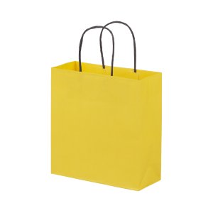 옐로우 컬러 옵셋쇼핑백 소 (100장) W220 x D90 x H230mm