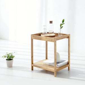 JAWAL 원목선반 2단 WFR126B 대나무