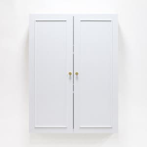 화이트 엔틱 욕실장 화장실수납장 욕실 상부장 수건장 500x800