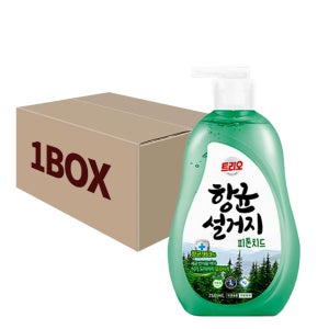 트리오 항균설거지 피톤치드 주방세제 용기 750ml 12개