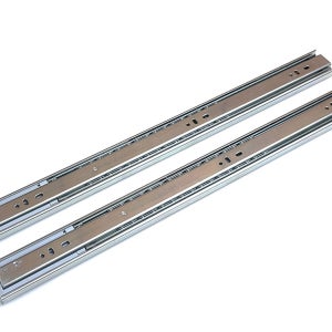 포인트철물 철제 3단 댐핑레일 유압 댐퍼 가구 서랍장 수납장 충격방지 45폭 350mm