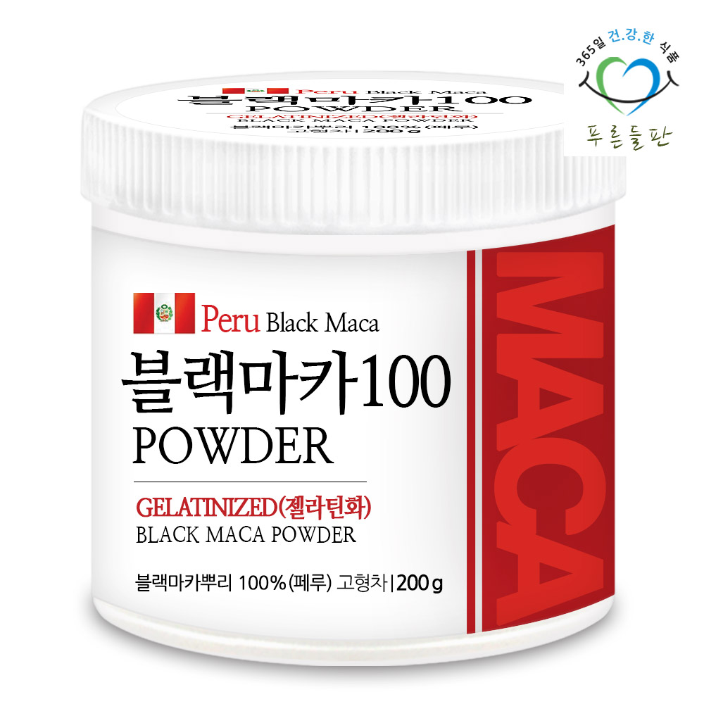 100% 페루 블랙마카 분말 페루 마카 가루 파우더 젤라틴화분말 200g, 1개