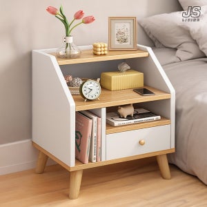 디에고 4단 슬림 침실 미니 협탁 침대 옆 사이드 테이블 틈새 서랍장 거실 수납장 서랍형
