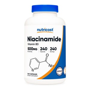 뉴트리코스트 고함량 나이아신아마이드 활성형 비타민B3 영양제 500mg 240캡슐 8개월분