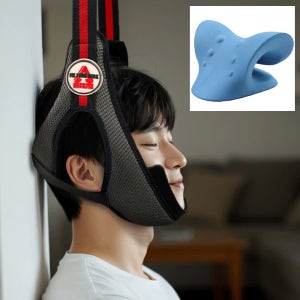 넥픽스 목견인치료기 원하는만큼 시원하고 강력하게 특허의료기기 집에서하는수직견인치료 목견인기