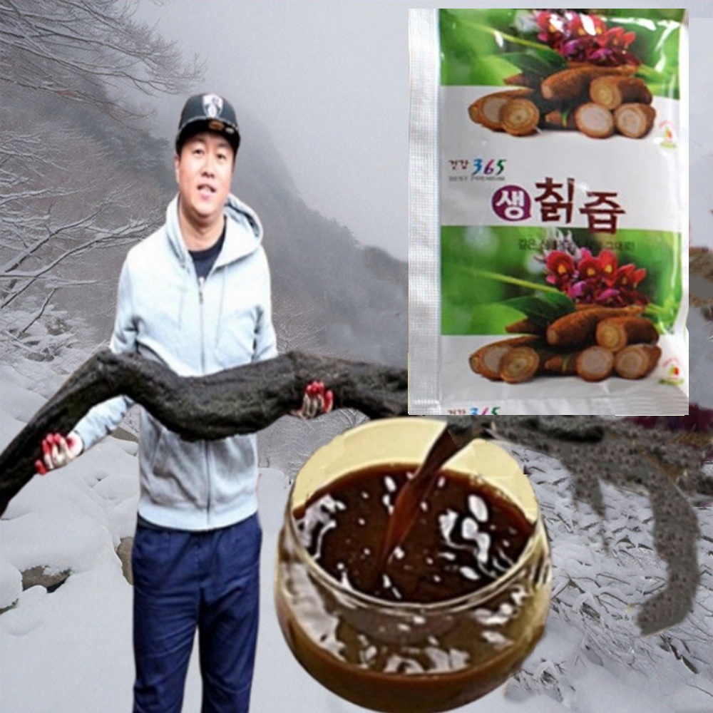 칡즙 <b>갱년기</b> 생칡즙50포 효능 치악산 지리산 야생 착즙 진한 알 암 칙즙
