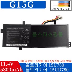 G15G 울트라 기어 15U780-pa51k 15UD780 노트북 배터리Q