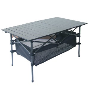 접이식 우드캠핑테이블 알루미늄 감성 키친 휴대용 롤테이블 95x55x50