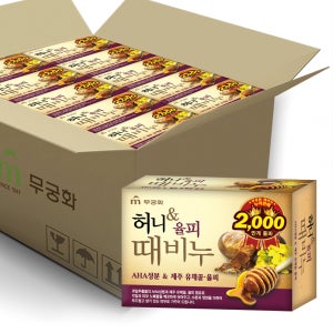 무궁화 허니&율피 때비누 90g X 24개 X 1BOX