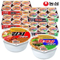 농심 육개장사발면86g 12개+김치사발면86g 12개