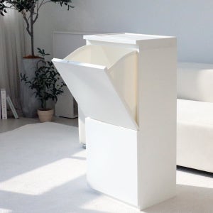 신규색상 올화이트 출시! 그란데 정리함/분리수거함 2단